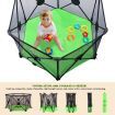 Kidbot Travel Child Pop Up Playpen Foldaway Baby Playpen 6-Panel Green