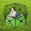 Kidbot Travel Child Pop Up Playpen Foldaway Baby Playpen 6-Panel Green
