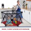 Kidbot Travel Child Pop Up Playpen Foldaway Baby Playpen 6-Panel Red