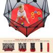 Kidbot Travel Child Pop Up Playpen Foldaway Baby Playpen 6-Panel Red