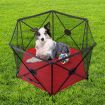Kidbot Travel Child Pop Up Playpen Foldaway Baby Playpen 6-Panel Red