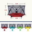 Kidbot Travel Child Pop Up Playpen Foldaway Baby Playpen 6-Panel Red