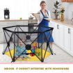 Kidbot Travel Child Pop Up Playpen Foldaway Baby Playpen 6-Panel Yellow