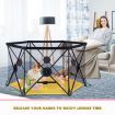 Kidbot Travel Child Pop Up Playpen Foldaway Baby Playpen 6-Panel Yellow