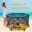 Kidbot Travel Child Pop Up Playpen Foldaway Baby Playpen 6-Panel Yellow