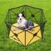 Kidbot Travel Child Pop Up Playpen Foldaway Baby Playpen 6-Panel Yellow
