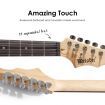 Full Size Electric Guitar 39 inch with Bonus Amplifier Black Melodic