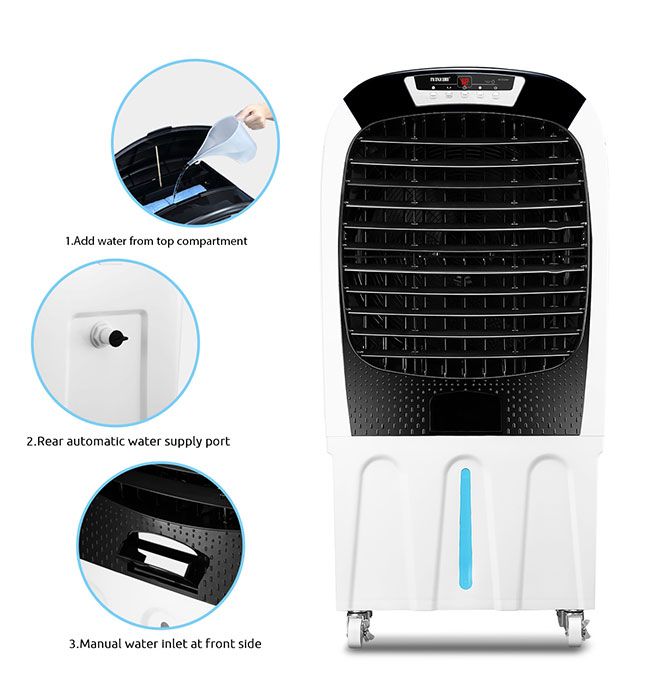 50L Evaporative Air Cooler Air Conditioner Cooling Fan Remote Control