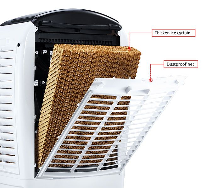 50L Evaporative Air Cooler Air Conditioner Cooling Fan Remote Control