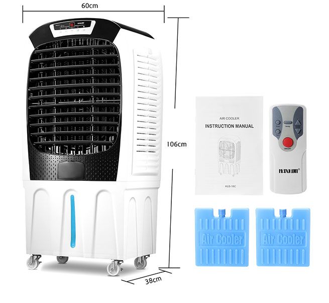 50L Evaporative Air Cooler Air Conditioner Cooling Fan Remote Control