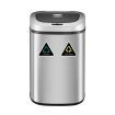 80L Rubbish Bin Dustbin Recycling Dual Sensor Automatic Garbage Kitchen Waste Trash Can Stainless Steel