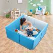 Kidbot New Baby Foam Play Mat Playpen Folding Sofa with Thick Padding Blue