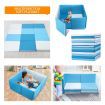 Kidbot New Baby Foam Play Mat Playpen Folding Sofa with Thick Padding Blue