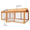Chicken Run Coop Chook Cage Pen Shelter Wood House Rabbit Hutch Bunny Pet Enclosure Outdoor