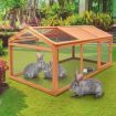 Chicken Run Coop Chook Cage Pen Shelter Wood House Rabbit Hutch Bunny Pet Enclosure Outdoor
