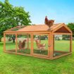 Chicken Run Coop Chook Cage Pen Shelter Wood House Rabbit Hutch Bunny Pet Enclosure Outdoor