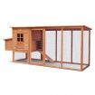 Chicken Run Coop Walk In House Rabbit Hutch Bunny Cage Duck Pet Hen Enclosure Outdoor Wooden Extra Long 250cm