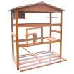 Large Pet Bird Cage Wooden Aviary House Budgie Parrot Canary Cage Enclosure Outdoor