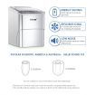 MAXKON Ice Maker Ice Cube Machine 12KG Ice Capacity Silver