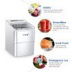 MAXKON Ice Maker Ice Cube Machine 12KG Ice Capacity Silver