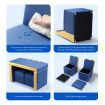 Kidbot 2in1 Kids Sofa 3 Piece Table and Chair Set with Storage Space Blue