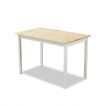 Wooden Table and Chairs 5-Piece Dining Set Kitchen Furniture-Oak & White