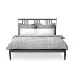Double Modern Metal Bed Frame Iron Bed Base Bedroom Furniture Black
