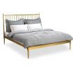 Double Modern Metal Bed Frame Iron Bed Base Bedroom Furniture Gold