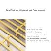 Double Modern Metal Bed Frame Iron Bed Base Bedroom Furniture Gold