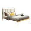 Double Modern Metal Bed Frame Iron Bed Base Bedroom Furniture Gold