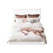 Double Modern Metal Bed Frame Iron Bed Base Bedroom Furniture White