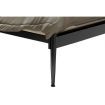 Queen Modern Metal Bed Frame Iron Bed Base Bedroom Furniture Black