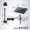 10W Solar Powered Fountain Water Pump for Outdoor Garden Pond Pool