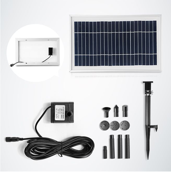 10W Solar Powered Fountain Water Pump for Outdoor Garden Pond Pool