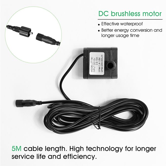 10W Solar Powered Fountain Water Pump for Outdoor Garden Pond Pool