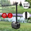 5W Solar Powered Fountain Water Pump for Outdoor Garden Pond Pool