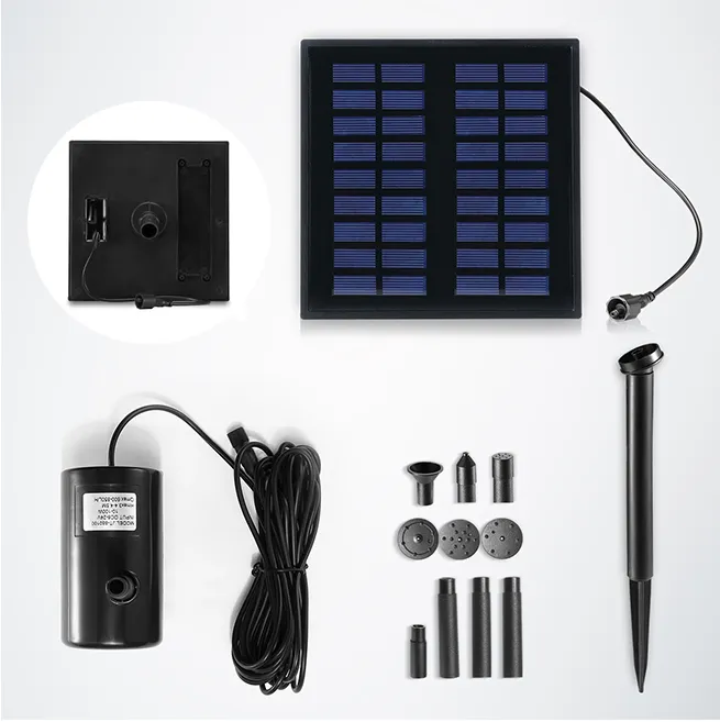 5W Solar Powered Fountain Water Pump for Outdoor Garden Pond Pool