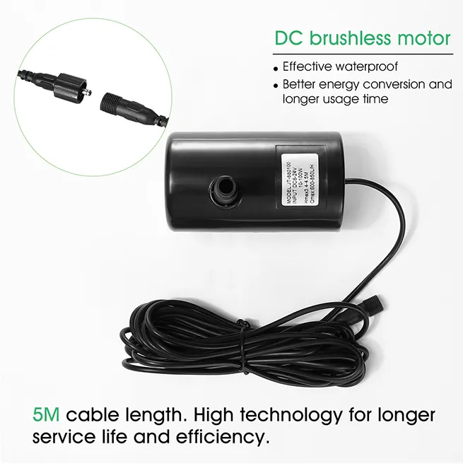 5W Solar Powered Fountain Water Pump for Outdoor Garden Pond Pool