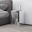 Mirrored Bedside Table Side Lamp Table Nightstand Mirror Bedroom Furniture with Storage