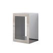 Mirrored Bedside Table Side Lamp Table Nightstand Mirror Bedroom Furniture with Storage