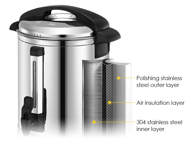 Maxkon 15L Hot Water Urn Instant Hot Water Dispenser with Double Layer
