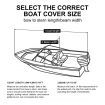 OGL 12-14 ft Trailerable Boat Cover Waterproof Marine Grade Fabric for V Hull Fishing Boats