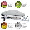 OGL 12-14 ft Trailerable Boat Cover Waterproof Marine Grade Fabric for V Hull Fishing Boats