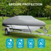 OGL 12-14 ft Trailerable Boat Cover Waterproof Marine Grade Fabric for V Hull Fishing Boats