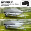OGL 12-14 ft Trailerable Boat Cover Waterproof Marine Grade Fabric for V Hull Fishing Boats
