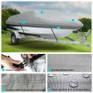 OGL 12-14 ft Trailerable Boat Cover Waterproof Marine Grade Fabric for V Hull Fishing Boats