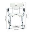Medical Shower Chair Bathtub Bath Seat Stool with Back and Armrests