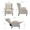 Modern Fabric Recliner Chair Lounge Single Sofa Beige