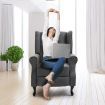Modern Fabric Recliner Chair Lounge Single Sofa Deep Grey