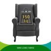 Modern Fabric Recliner Chair Lounge Single Sofa Deep Grey